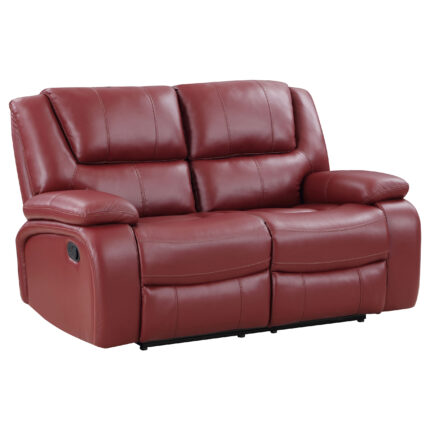 Camila Upholstered Motion Reclining Loveseat Red product image