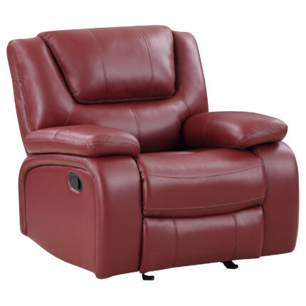 Camila Upholstered Glider Recliner Chair Red product image