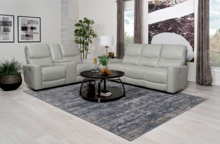 Greenfield 2-piece Power Reclining Sofa Set Dove Grey product image