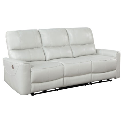 Greenfield Upholstered Power Reclining Sofa Dove Grey product image