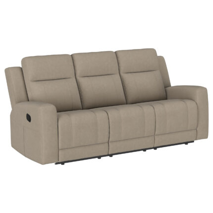 Brentwood Upholstered Motion Reclining Sofa Taupe product image