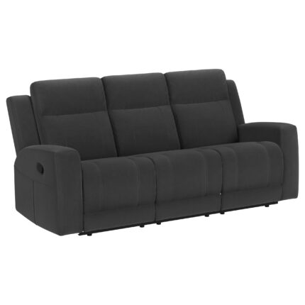 Brentwood Upholstered Motion Reclining Sofa Dark Charcoal product image