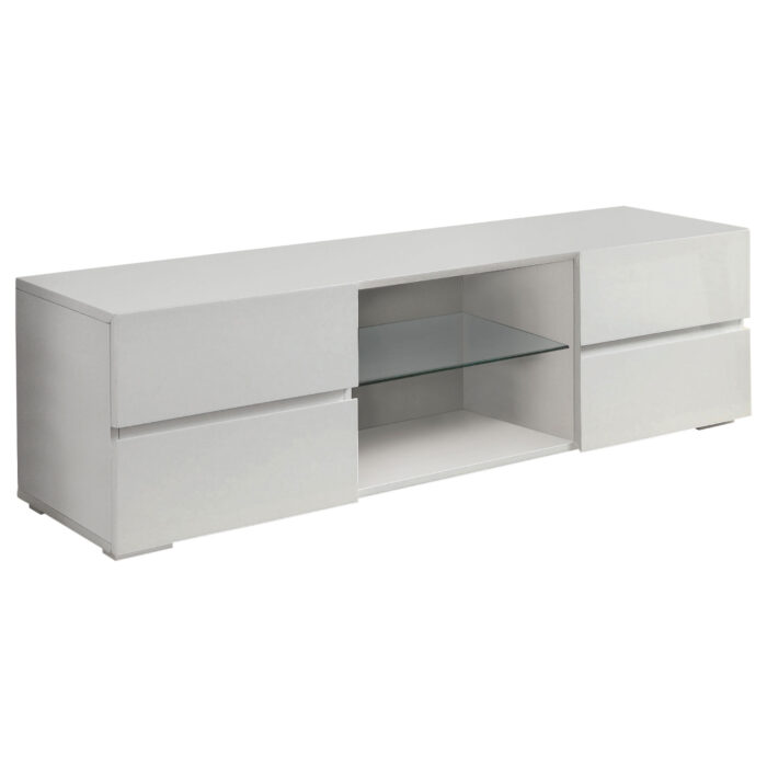 Galvin 4-drawer Wood 55-inch TV Stand White High Gloss product image