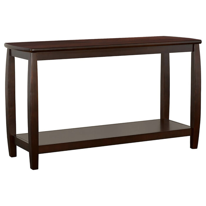 Dixon Wood Entryway Console Table with Shelf Cappuccino product image
