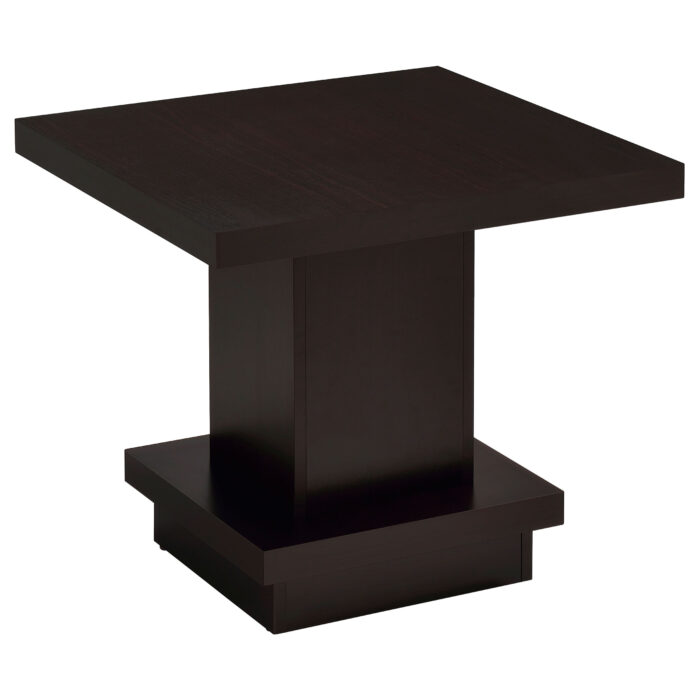Reston Square Engineered Wood Side End Table Cappuccino product image
