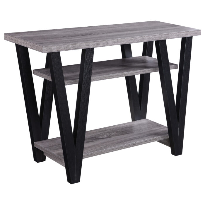 Stevens 2-shelf Engineered Wood Entryway Console Table Grey product image