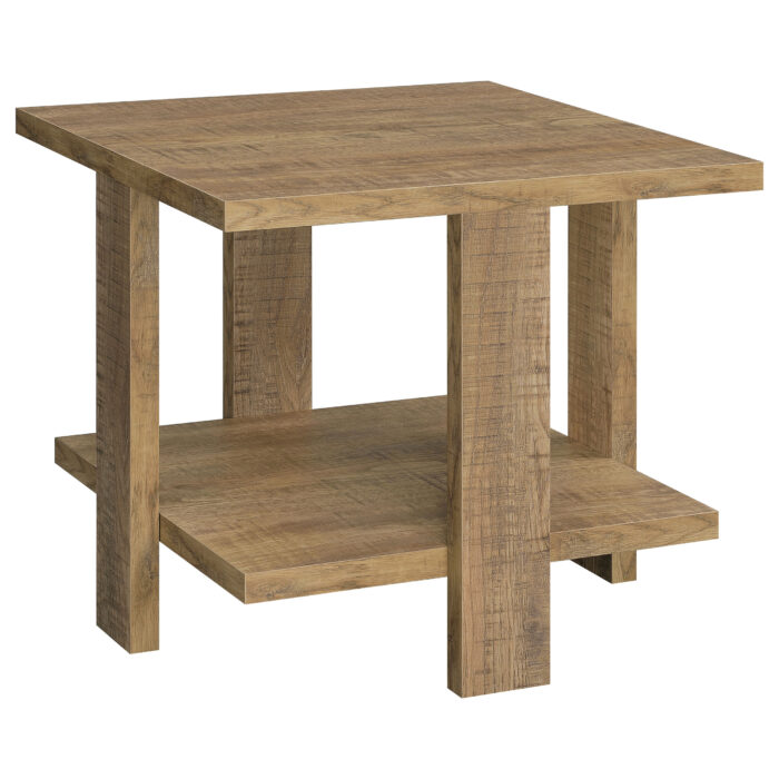 Dawn Square Engineered Wood End Table Mango Brown product image