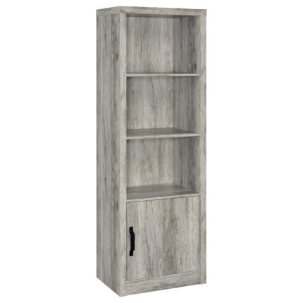 Burke 3-shelf Engineered Wood Media Tower Grey Driftwood product image