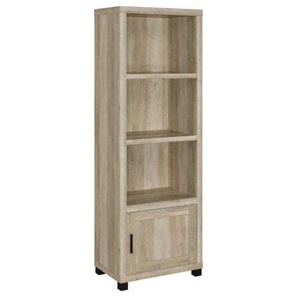 Sachin 3-shelf Engineered Wood Media Tower Distressed Pine product image