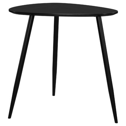 Odessa Triangular Solid Wood End Table Black product image