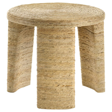 Artina Woven Rattan Round Side End Table Natural Brown product image