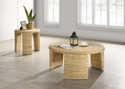Artina 2-piece Rattan Coffee and End Table Set Natural product image