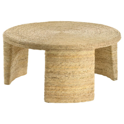 Artina Woven Rattan Round Coffee Table Natural Brown product image