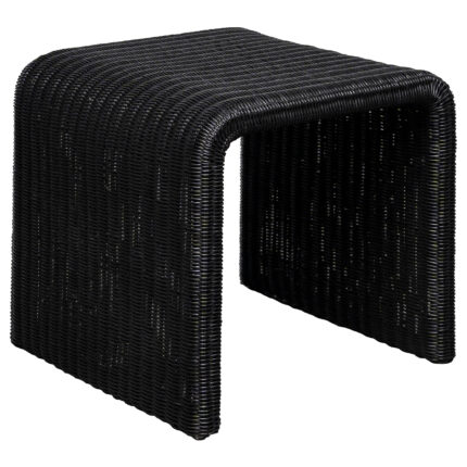 Cahya Woven Rattan Square End Table Black product image
