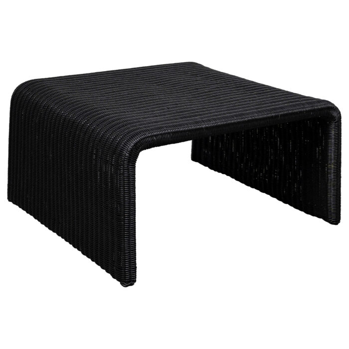 Cahya Woven Rattan Square Coffee Table Black product image