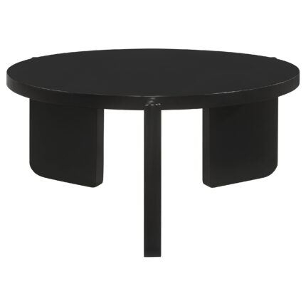 Cordova Round Solid Wood Coffee Table Black product image