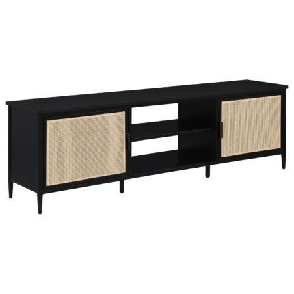Amherst 2-door 70-inch Metal TV Stand Media Console Black product image