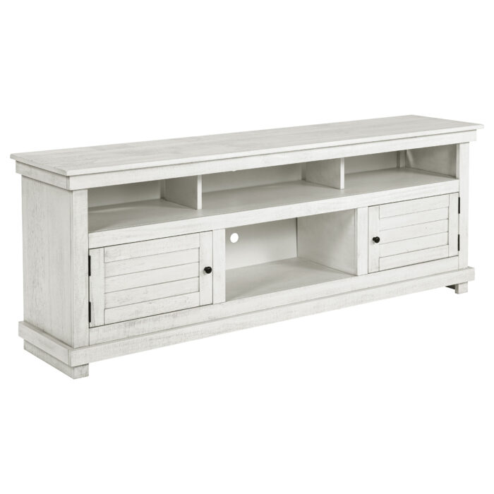 Payne 70-inch TV Stand Media Console Distressed White product image
