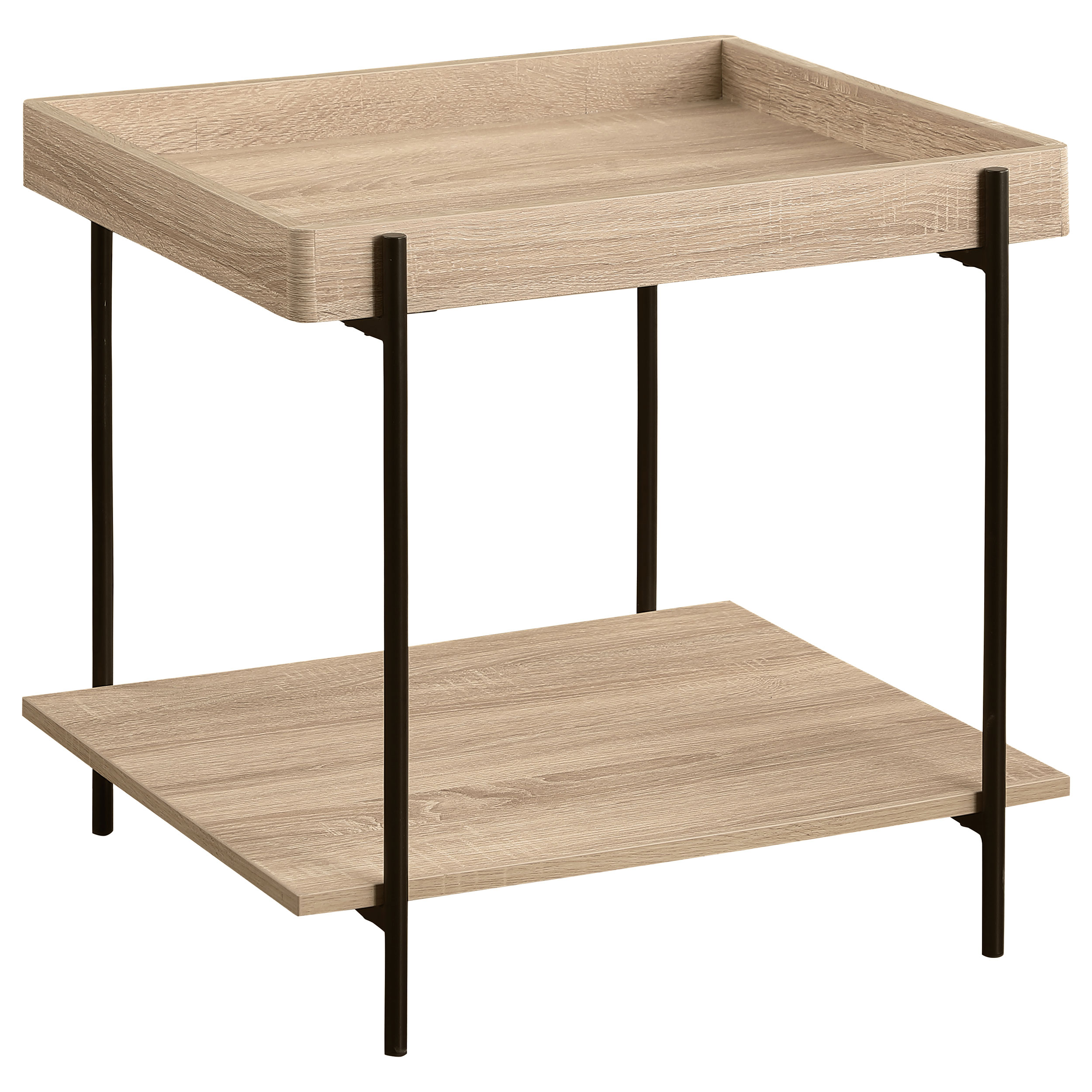 Fallon Square Engineered Wood End Table Light Brown Fallon Square Engineered Wood End Table Light Brown product image