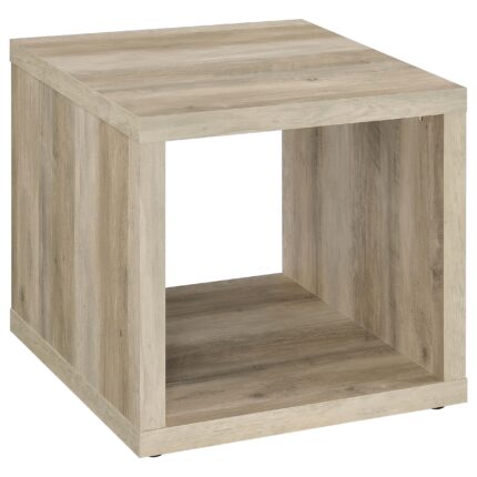 Frisco Square Engineered Wood Side End Table Distressed Pine product image