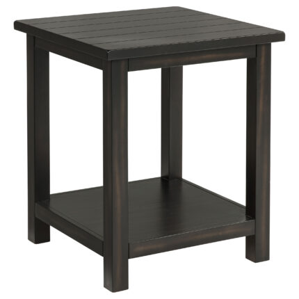 Payne Wood End Table with Shelf Distressed Java product image