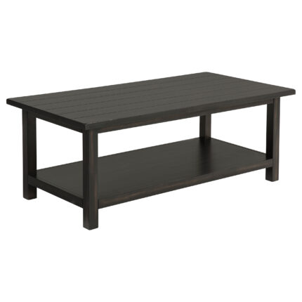 Payne Wood Coffee Table with Shelf Distressed Java product image