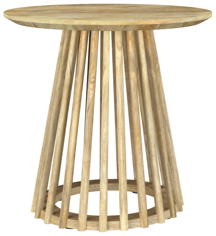 Touhy Round Solid Wood End Side Table Natural Mango product image