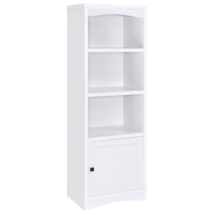 Laughlin 3-shelf Engineered Wood Media Tower White product image