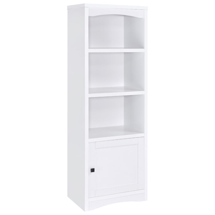 Laughlin 3-shelf Engineered Wood Media Tower White product image
