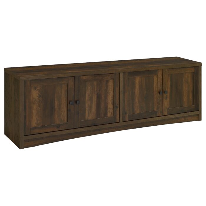 Laughlin 4-door Engineered Wood 78-inch TV Stand Dark Pine product image