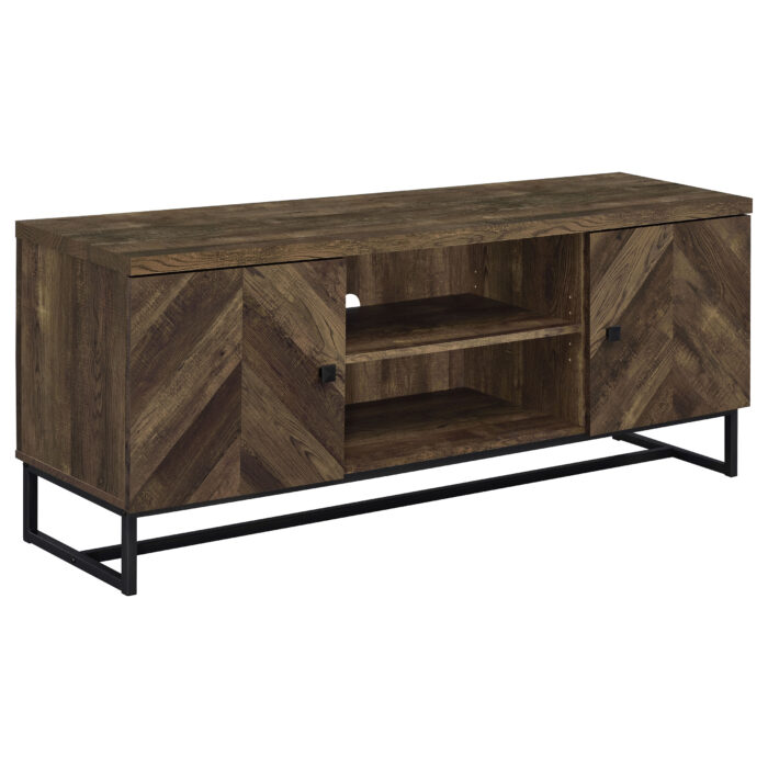 Myles 2-door Engineered Wood 60-inch TV Stand Rustic Oak product image