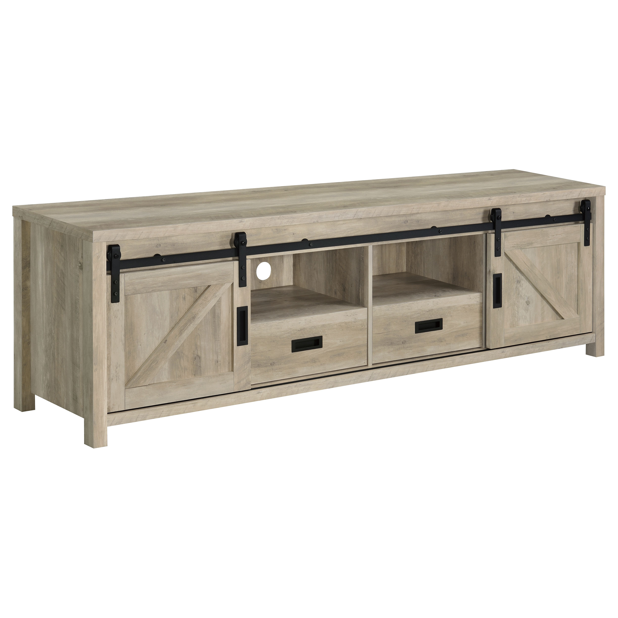Madra 2-door Engineered Wood 79-inch TV Stand Distressed Pine Madra 2-door Engineered Wood 79-inch TV Stand Distressed Pine product image