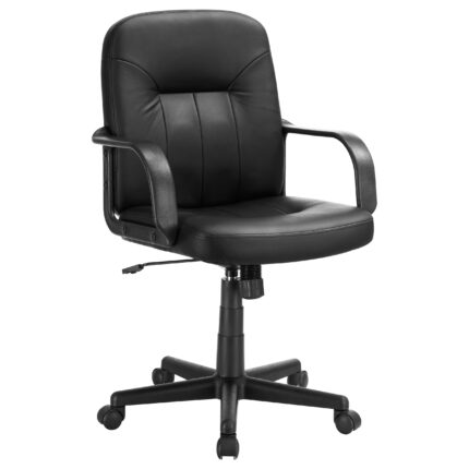 Minato Upholstered Adjustable Home Office Desk Chair Black product image