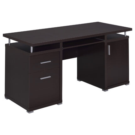 Tracy 55-inch 2-drawer Office Computer Desk Cappuccino product image