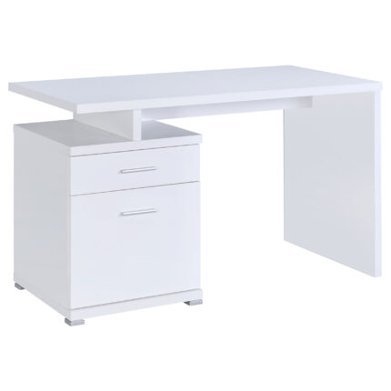 Irving 47-inch 2-drawer Office Computer Desk White product image
