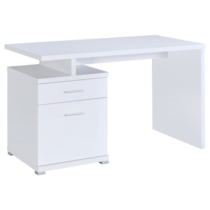 Irving 47-inch 2-drawer Office Computer Desk White product image