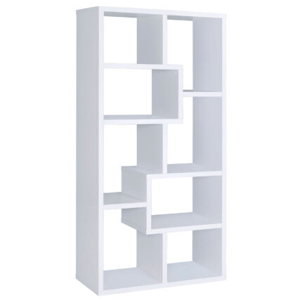 Theo 71-inch 7-shelf Bookshelf White product image