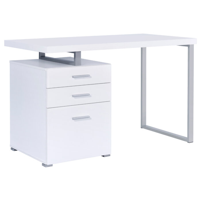 Brennan 47-inch 3-drawer Office Computer Desk White product image