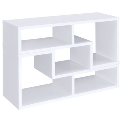 Velma Multipurpose TV Stand and Bookshelf White product image