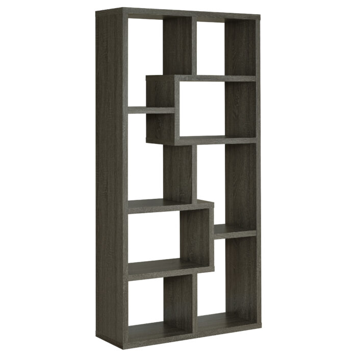 Theo 71-inch 7-shelf Bookshelf Weathered Grey product image