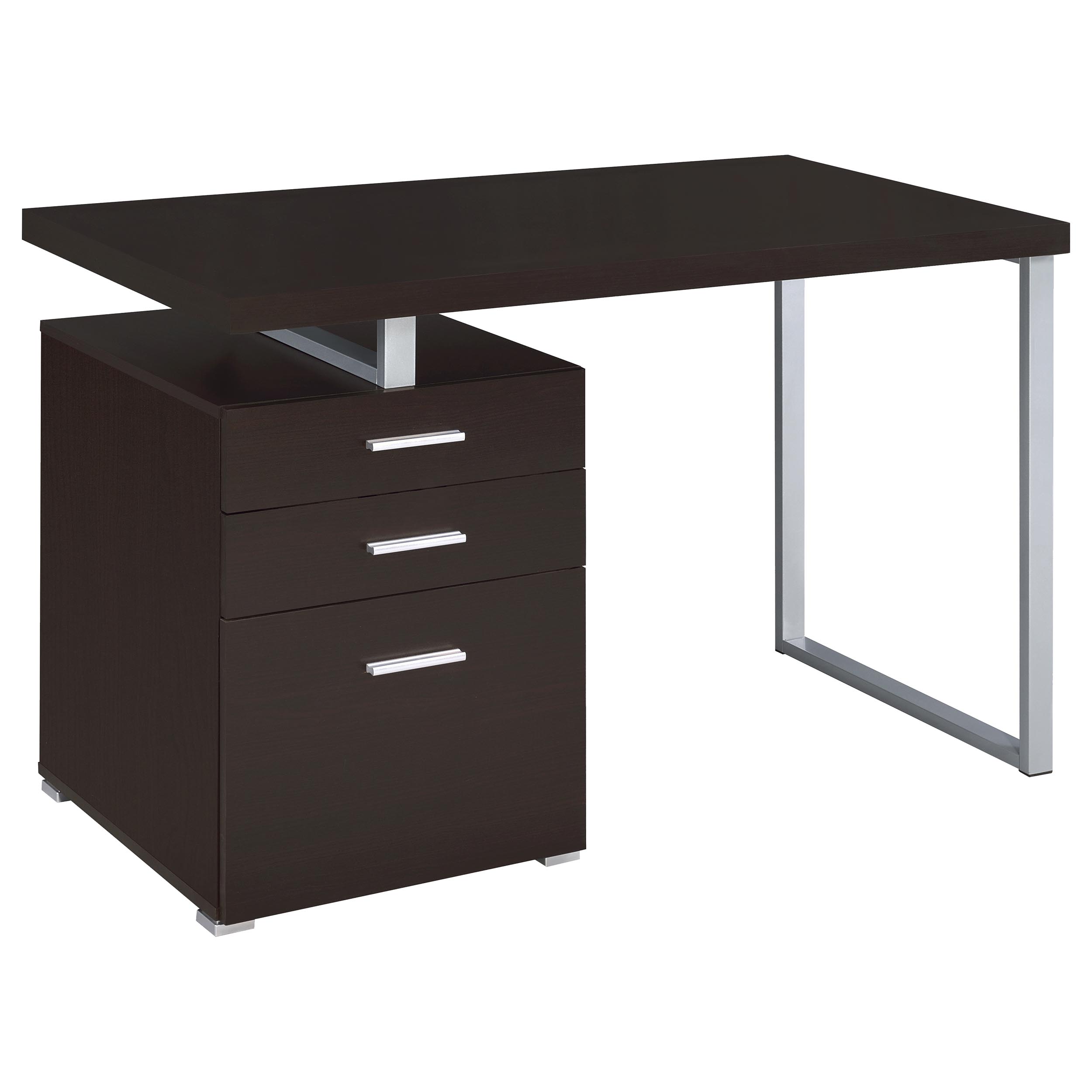 Brennan 47-inch 3-drawer Office Computer Desk Cappuccino Brennan 47-inch 3-drawer Office Computer Desk Cappuccino product image