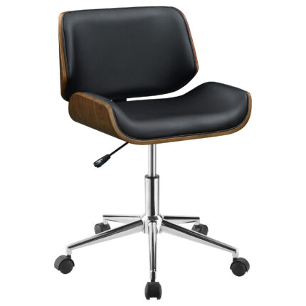Addington Upholstered Adjustable Office Desk Chair Black product image