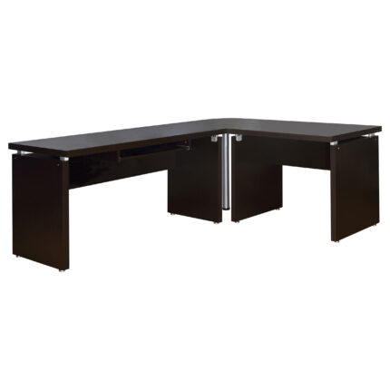 Skylar 83-inch L-Shaped Office Computer Desk Cappuccino product image