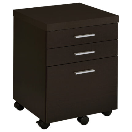 Skylar 3-drawer Home Office Mobile File Cabinet Cappuccino product image