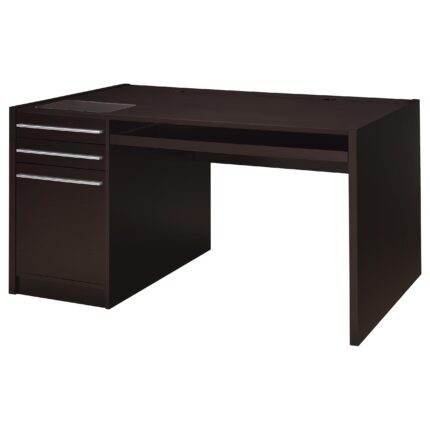 Halston 60-inch 3-drawer Office Computer Desk Cappuccino product image