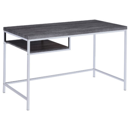 Kravitz 47-inch 1-shelf Writing Desk Weathered Grey product image