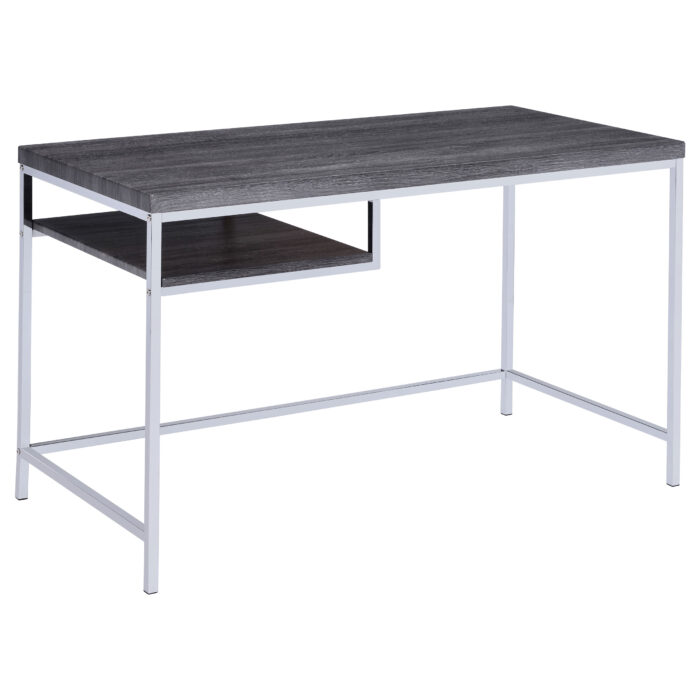 Kravitz 47-inch 1-shelf Writing Desk Weathered Grey product image