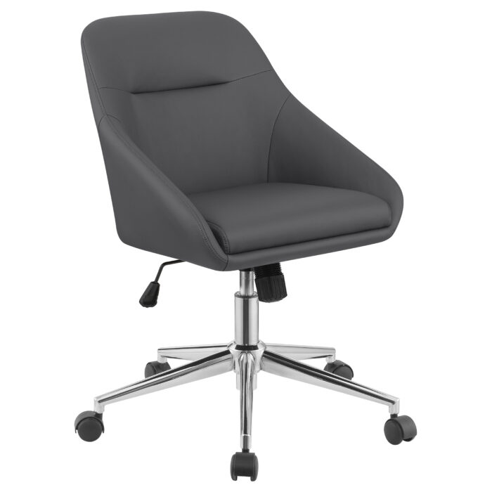 Jackman Upholstered Adjustable Home Office Desk Chair Grey product image