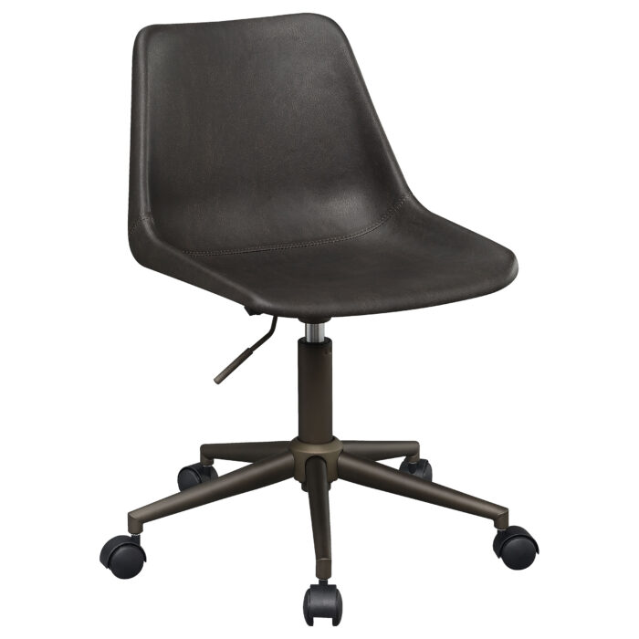 Carnell Upholstered Adjustable Home Office Desk Chair Brown product image