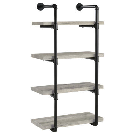 Elmcrest 24-inch 4-shelf Wall Bookshelf Grey Driftwood product image